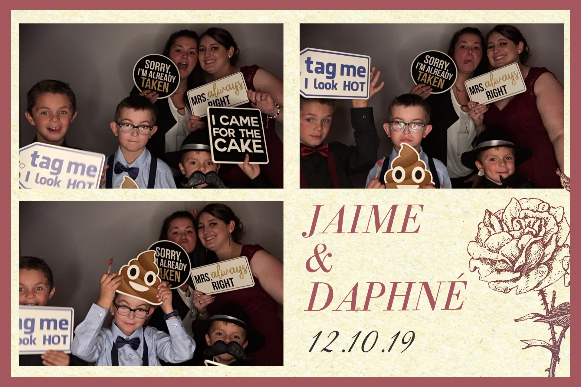 Mariage de Daphné et Jaime | View more photos from the event at album.pbooth.red/u/Photobooth-RED/Mariage-de-Daphné-et-Jaime
